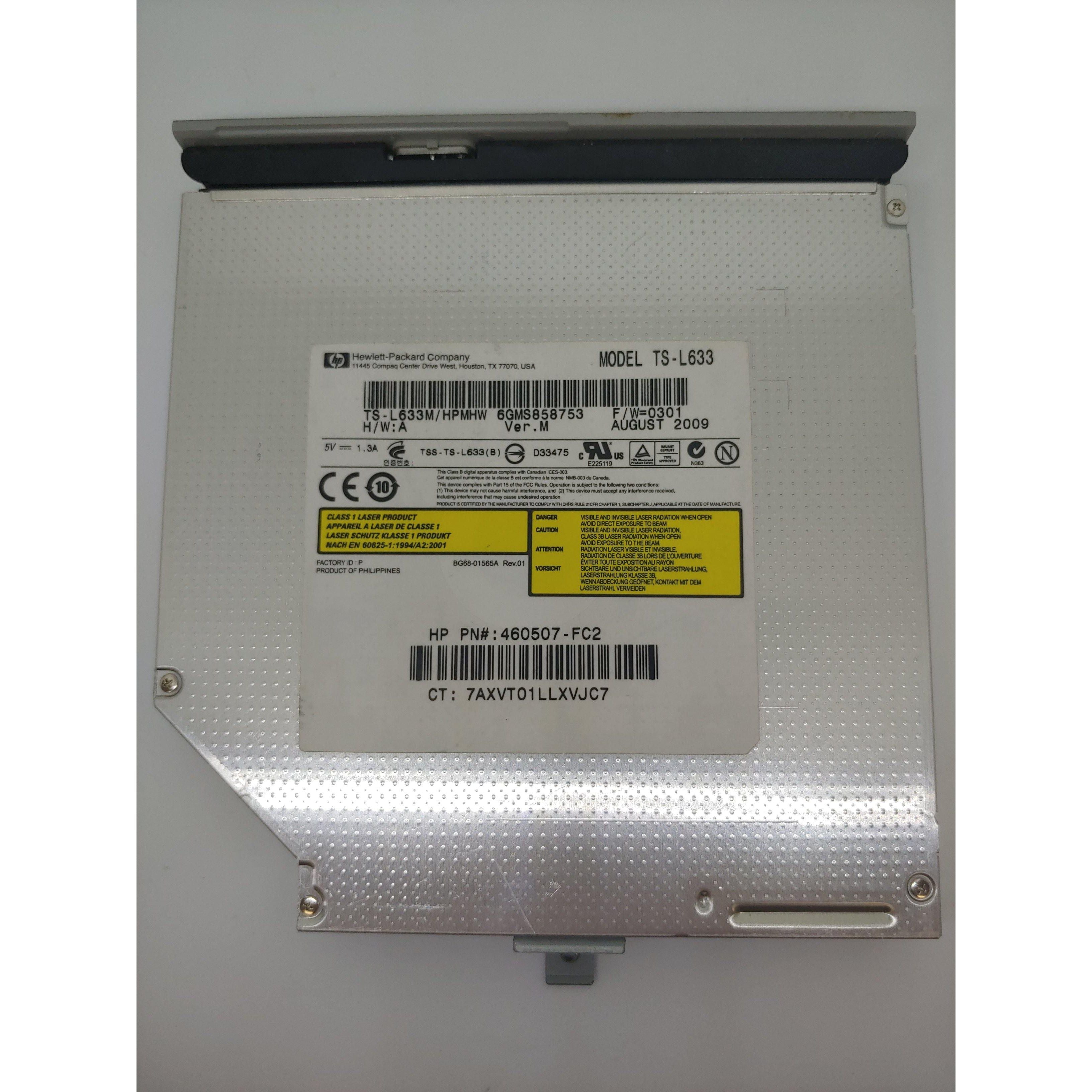 HP LightScribe CD/DVD Optical Drive - Compatible with Laptop TS-L633 & HPMHW Models | Perfect for Data Backup, Media Playback & Disc Labeling
