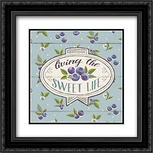 Sweet Life VIII - 15x15 Black Ornate Framed Double Matted Museum Art Print by Janelle Penner | Perfect for Living Room, Bedroom & Office Wall Decor