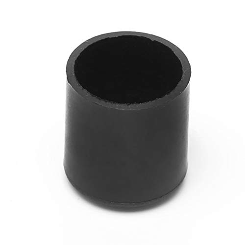 WGZNYN 4-Pack Black Plastic Furniture Glides - 16mm Chair Leg Floor Protectors, Anti-Scratch Castor Cups for Hardwood & Tile Floors | Perfect for Dining Chairs, Office Furniture & Home Decor Protection