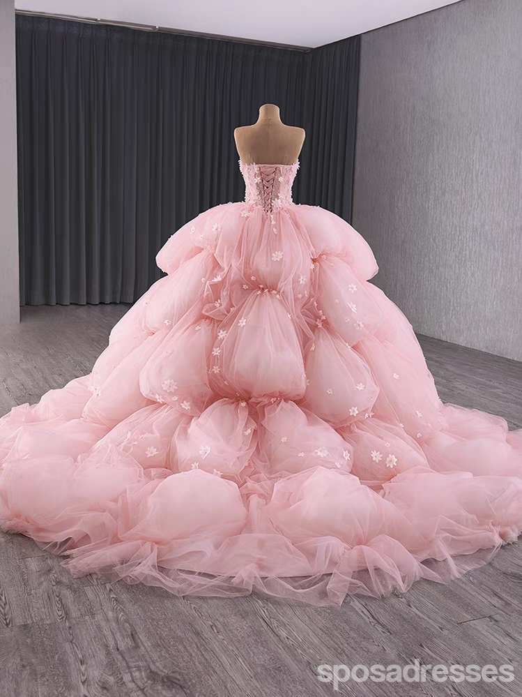 Elegant Pink A-Line Sweetheart Long Prom Dress for Women - Formal Evening Gown 13705 | Perfect for Homecoming, Wedding Guest & Special Occasions
