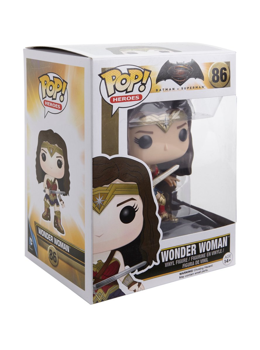 Batman vs Superman Wonder Woman #86 Pop Vinyl Figure - Collectible DC Comics Superhero Action Figure for Display & Gifts