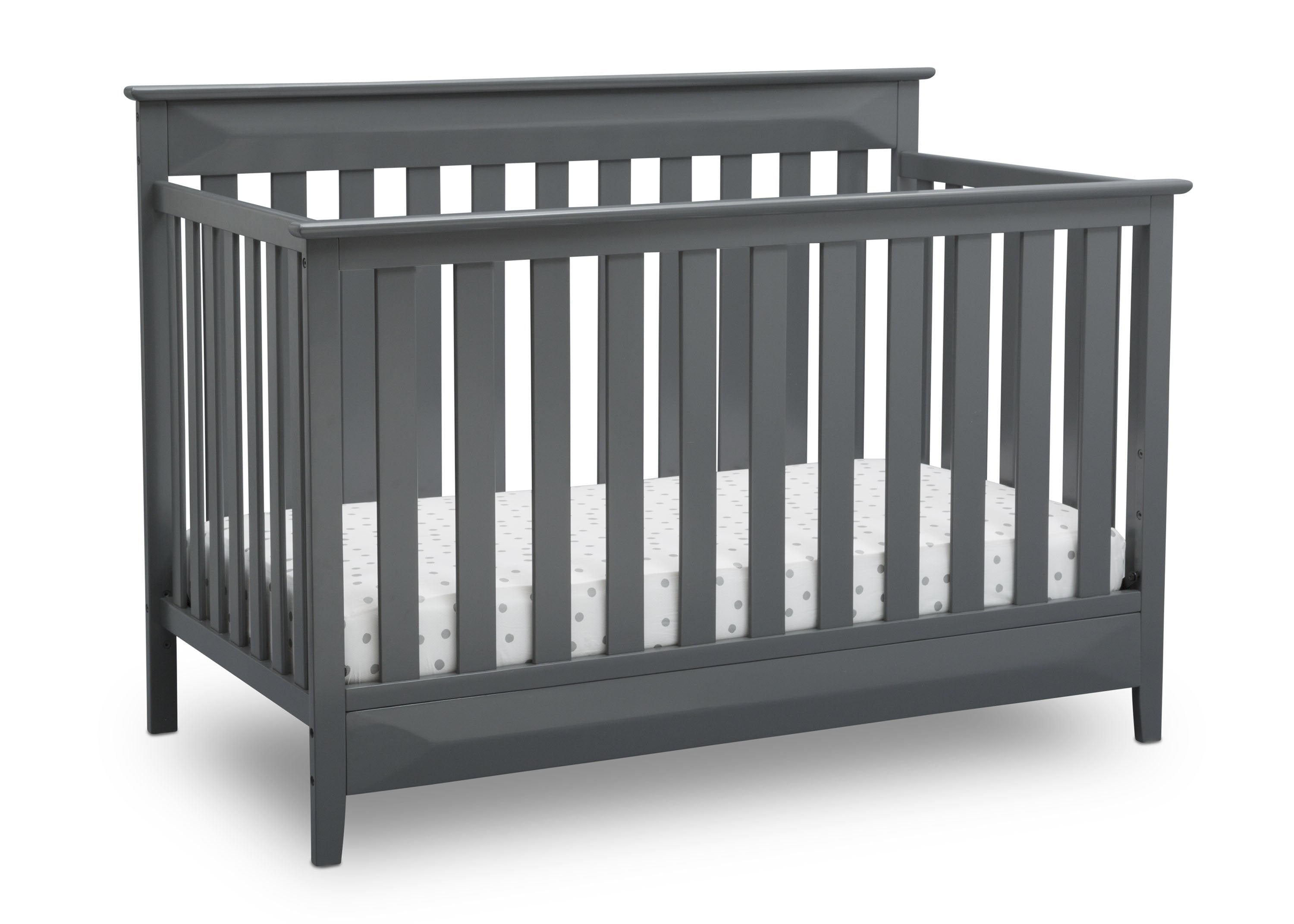 4-in-1 Convertible Baby Crib with Toddler Bed - Cameron Safe Nursery Crib for Newborn to Kids - Perfect for Nursery, Bedroom & Daycare Use
