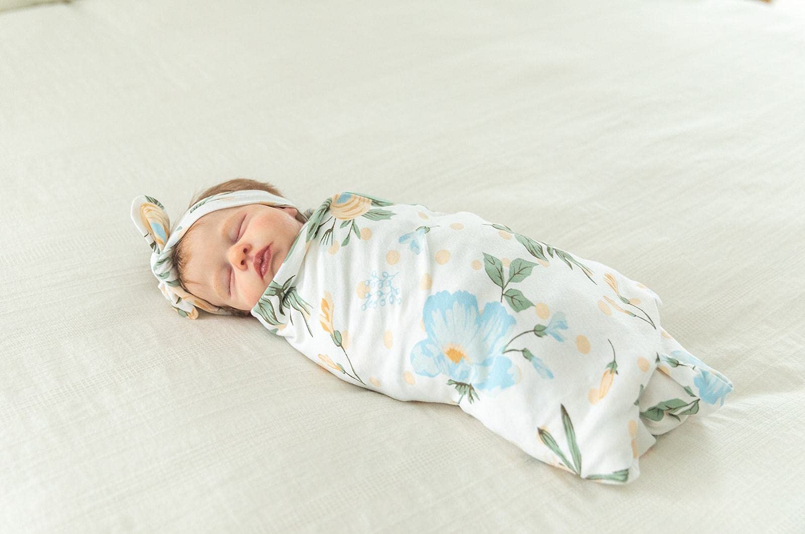 Mommy & Me Maternity Robe Swaddle Set - Hospital Delivery Gown for Labor & Newborn