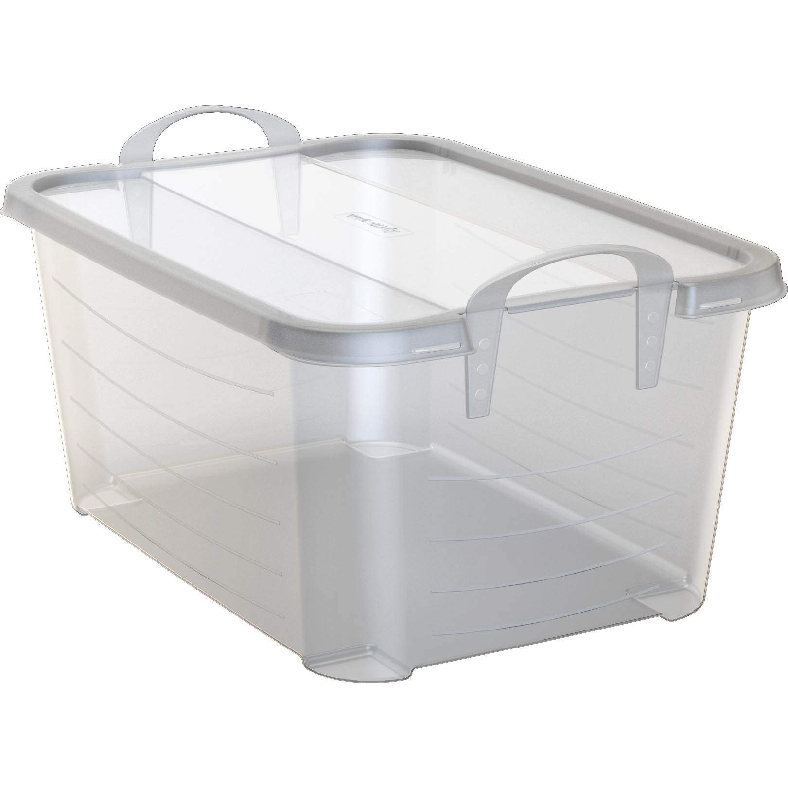 Clear Stackable Storage Boxes for Closet Organization - 55 Quart (18 Pack) - Perfect for Bedroom, Closet, Garage & Seasonal Storage