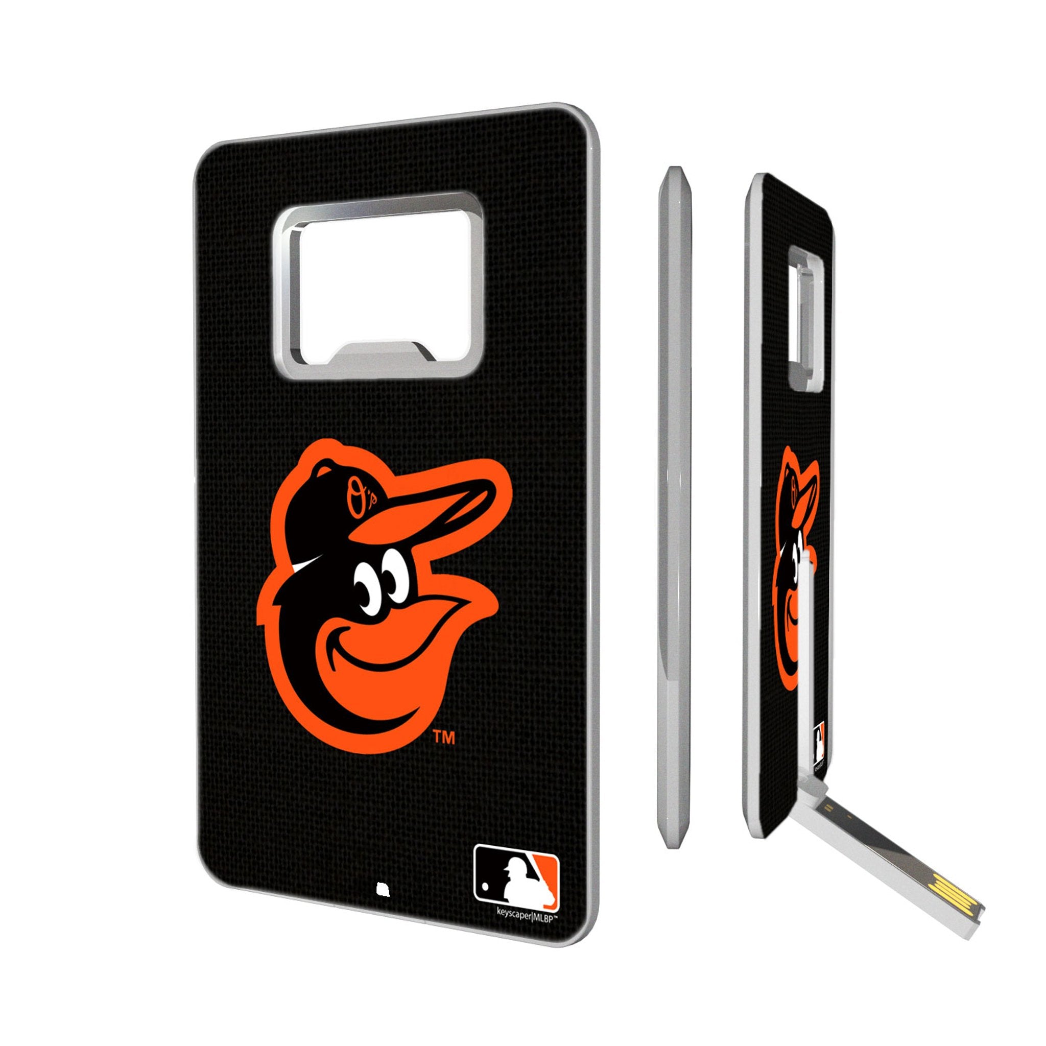 Baltimore Orioles 32GB USB Flash Drive with Credit Card Design & Bottle Opener - Perfect for Baseball Fans, Office Use & Portable Data Storage