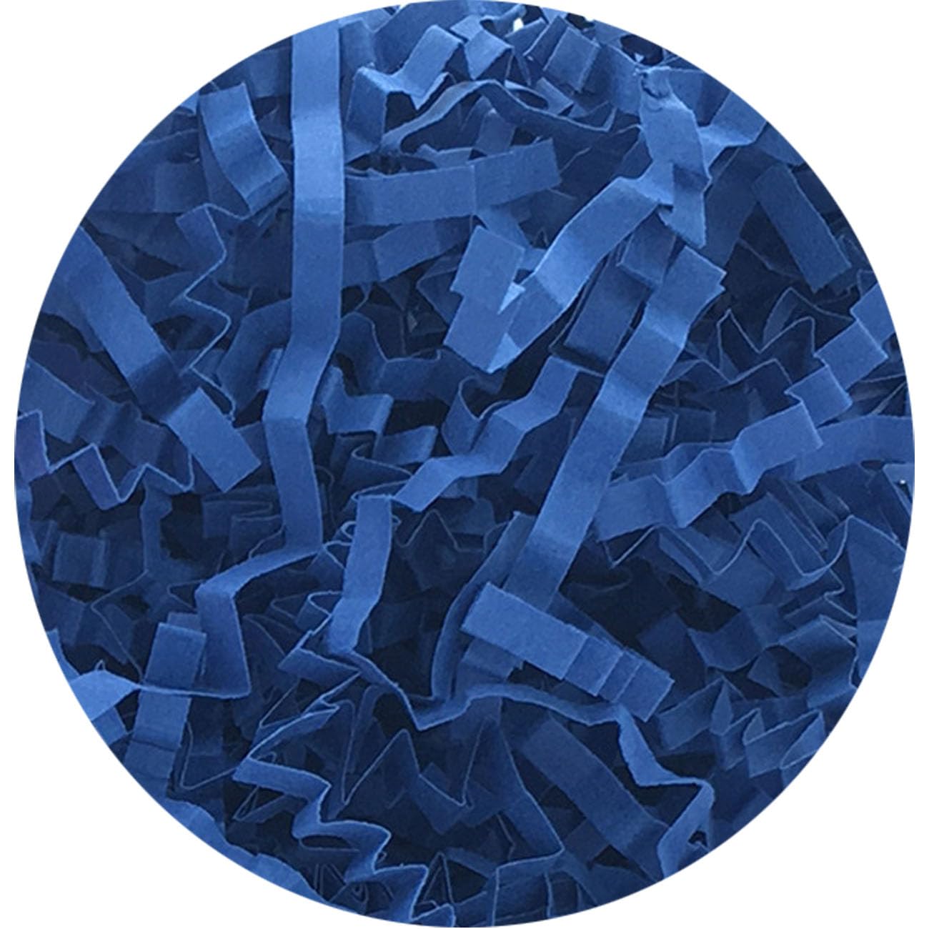 2LB Crinkle Cut Paper Shred Filler - Dark Blue Gift Wrapping & Packing Supplies for Easter Baskets, Gift Boxes, Party Decorations & Craft Projects