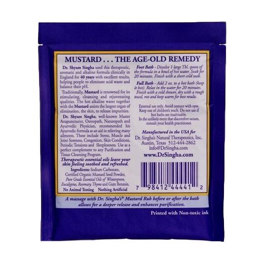 Dr. Singha's Mustard Bath - Natural Muscle Relief & Detox for Athletes, Post-Workout Recovery & Relaxation - Perfect for Sore Muscles, Stress Relief & Spa Nights