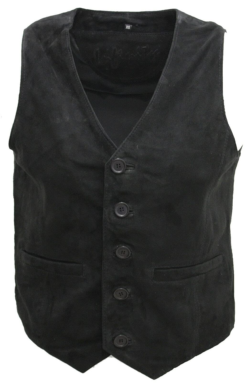 Men's Smart Real Suede Leather Gilet Waistcoat - Biker Fashion Vest for Motorcycle Riding & Casual Outfits | Premium Quilted Vest Jacket for Men