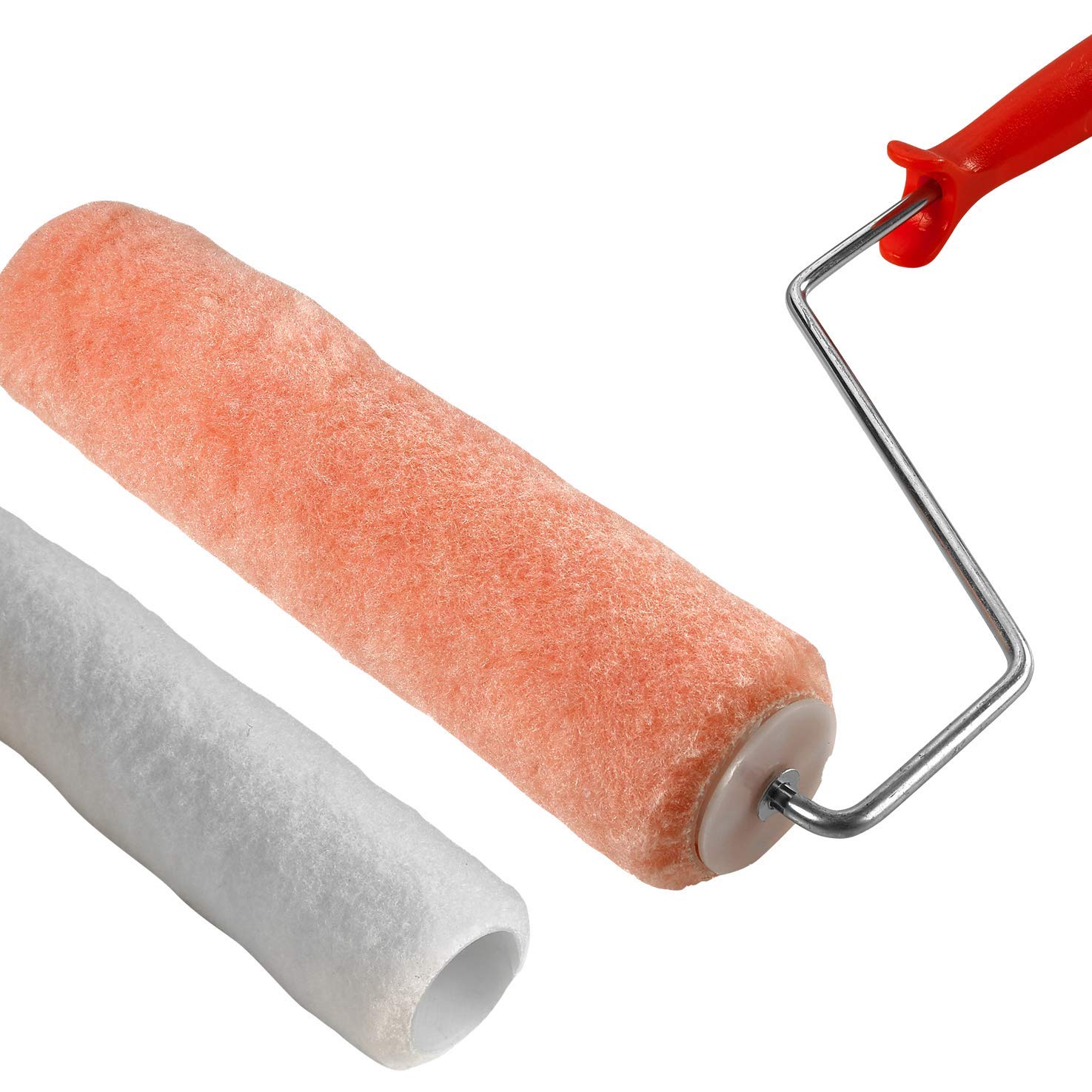 Katzco 9-Inch Paint Roller Set - 5 Wire Cage & 2 Roller Covers for Professional Painting - Oil, Watercolor, Art & Craft Projects - Perfect for Home Renovation, Wall Painting & DIY Construction Projects