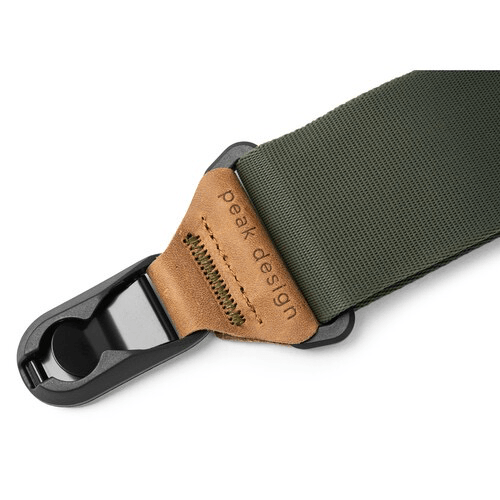 Peak Design Slide Camera Strap - Adjustable & Comfortable Shoulder Strap for DSLR/Mirrorless Cameras (Sage Green) - Perfect for Travel, Hiking & Photography Enthusiasts