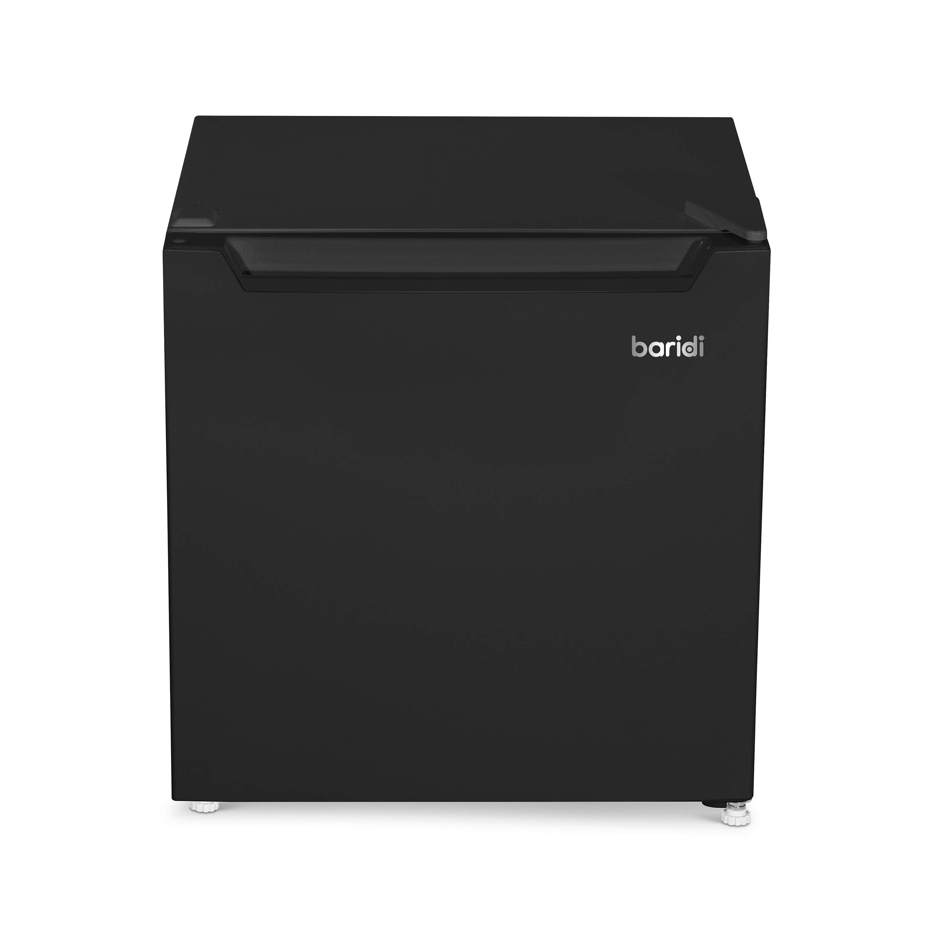 Baridi 31L Mini Tabletop Fridge and Freezer with Reversible Door - Compact Black Refrigerator for Bedroom, Office, Dorm, or Small Spaces - Perfect for Drinks, Snacks, and Beauty Products Storage