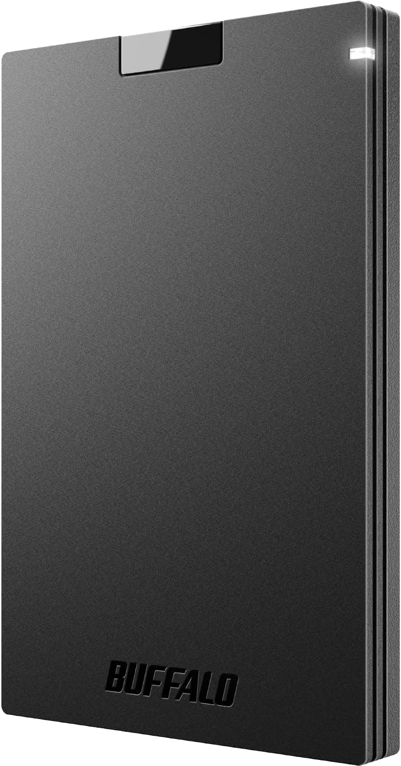 1TB BUFFALO External SSD Portable Solid State Drive - USB-C & USB-A Compatible with PS5, PS4, Windows, Mac - Fast USB 3.2 for Gaming, Video Editing & Data Storage - SSD-PG1.0U3B