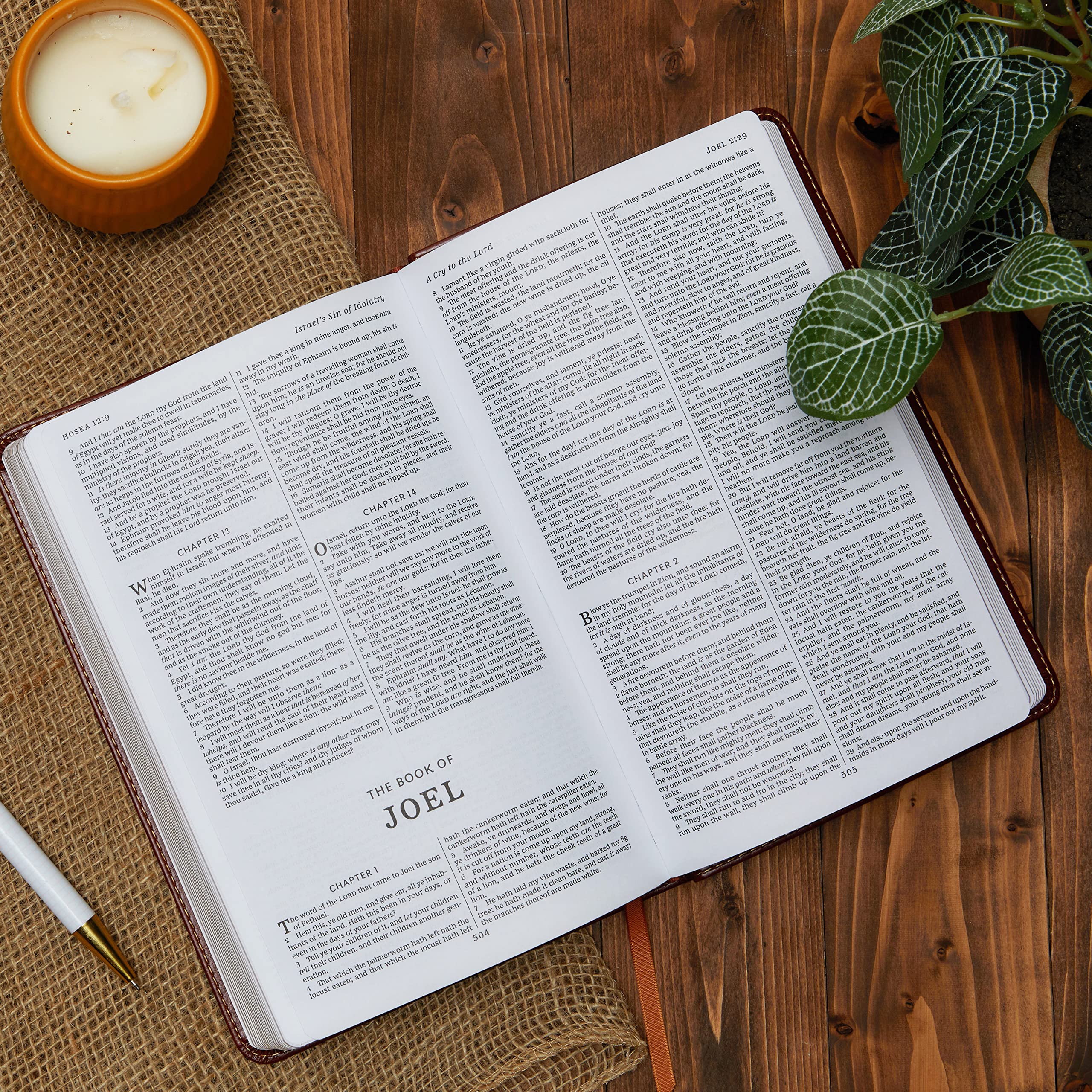 KJV Holy Bible - Deluxe Blue Leathersoft Gift Edition with Red Letter Comfort Print | King James Version for Daily Devotion, Bible Study & Church Services