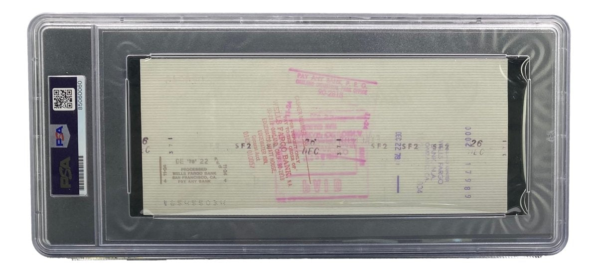 Authentic Al Davis Signed Oakland Raiders Bank Check #18046 PSA/DNA Certified - Perfect for Raiders Memorabilia Collection, Sports Fan Gifts & NFL History Enthusiasts