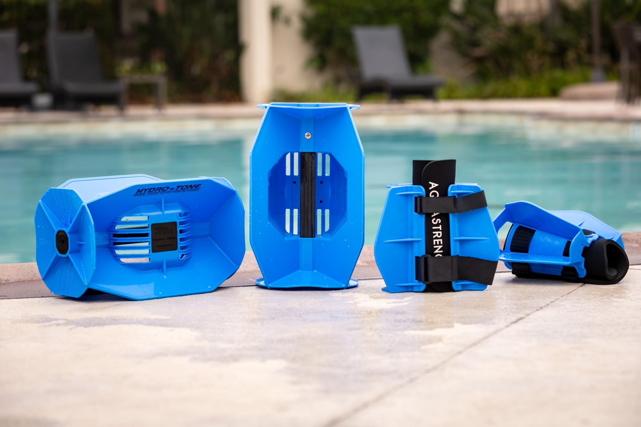 Hydro-Tone Total Body Water Weights for Pool Exercise | Isokinetic Aquatic Weights for Muscle Building & Joint-Friendly Workouts | Includes Quick Start Guide | Perfect for Water Aerobics, Swimming & Rehabilitation Therapy