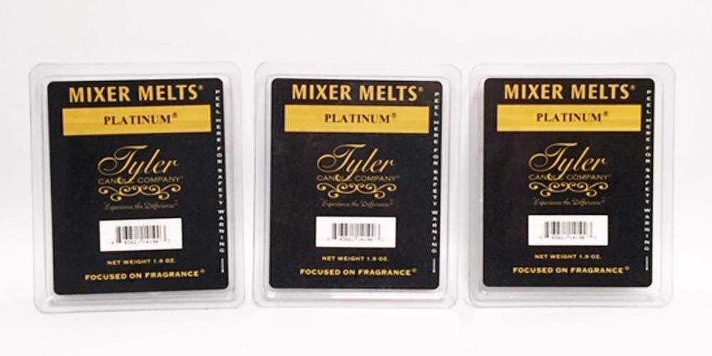 Premium Tyler Candle Wax Mixer & Melter - Platinum Series (3-Pack) for DIY Candle Making, Wax Melting, and Aromatherapy at Home