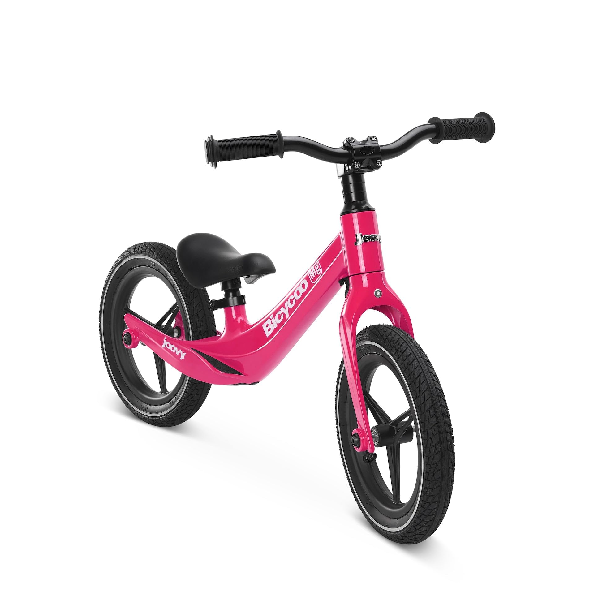Joovy Bicycoo Mg Balance Bike for Toddlers Ages 2-5 Years | Lightweight Aluminum Frame | No-Pedal Training Bike | PinkCrush Color | Perfect for Learning Balance & Coordination | Indoor & Outdoor Use