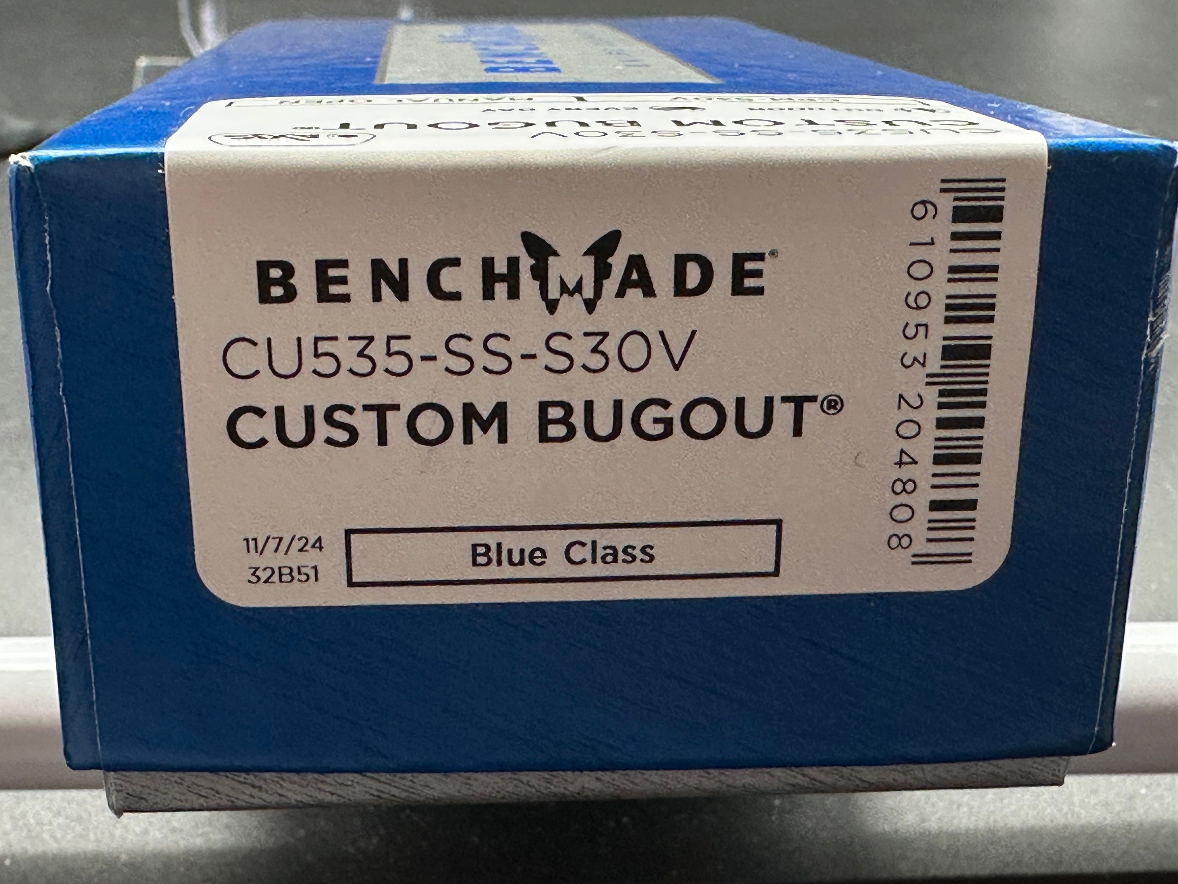 Benchmade Bugout Custom Knife - 3.24