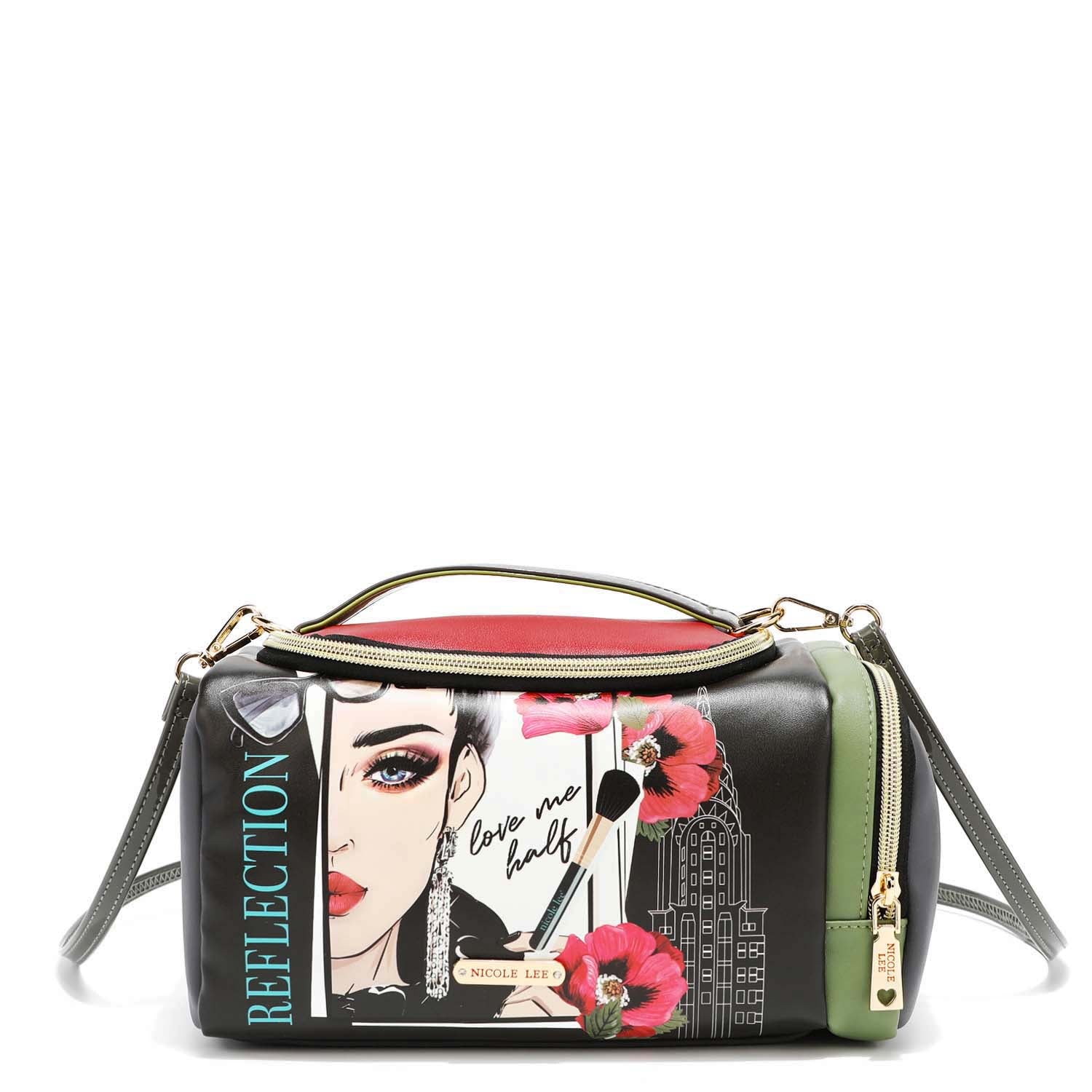 Large Cosmetic Brush Bag - Travel Makeup Organizer with Multiple Pockets for Brushes, Lipsticks & Beauty Tools - Perfect for Makeup Artists & Travelers