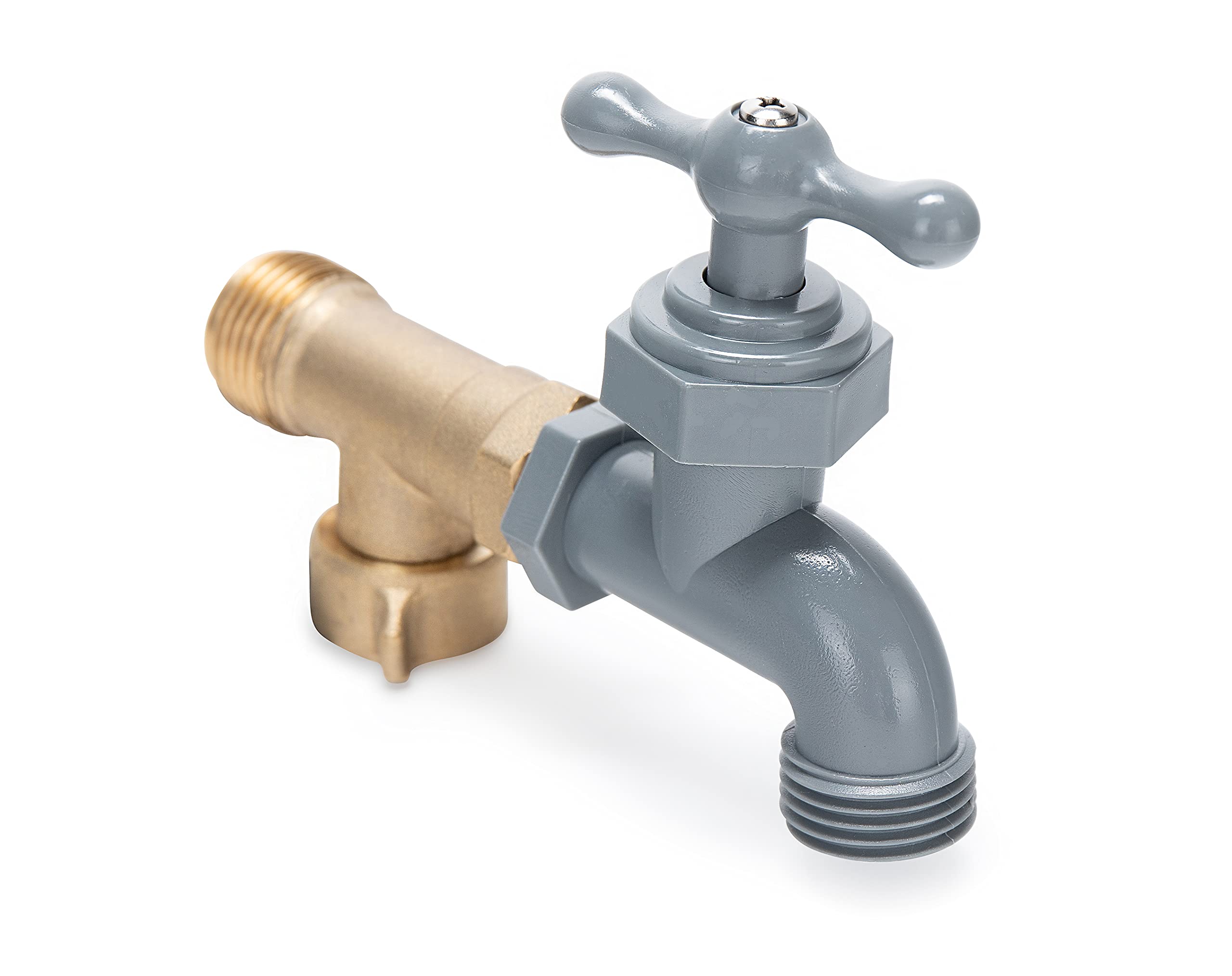 Camco 22463 90-Degree RV Water Faucet - Lightweight Outdoor Water Source Adapter for RV Fresh Water Inlet | Perfect for Camping, RV Trips & Outdoor Water Access