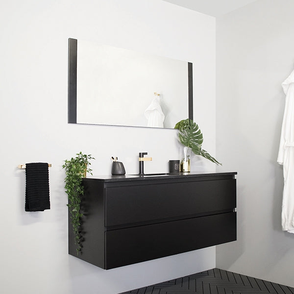 ADP Glacier Pro All Drawer Twin Vanity with Caesarstone Countertop - Modern Bathroom Vanity Set with Soft Close Drawers for Master Bath & Guest Bath Remodel