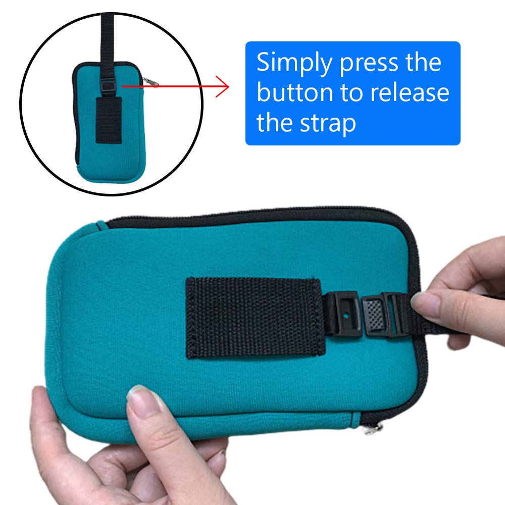 Shockproof Neoprene Phone Pouch with Belt Loop & Detachable Wrist Strap - Compatible with iPhone 16/15/14 Pro Max/Plus & Samsung S24+/S24/S23/A54 (Gray) - Perfect for Gym, Running, Travel & Outdoor Activities