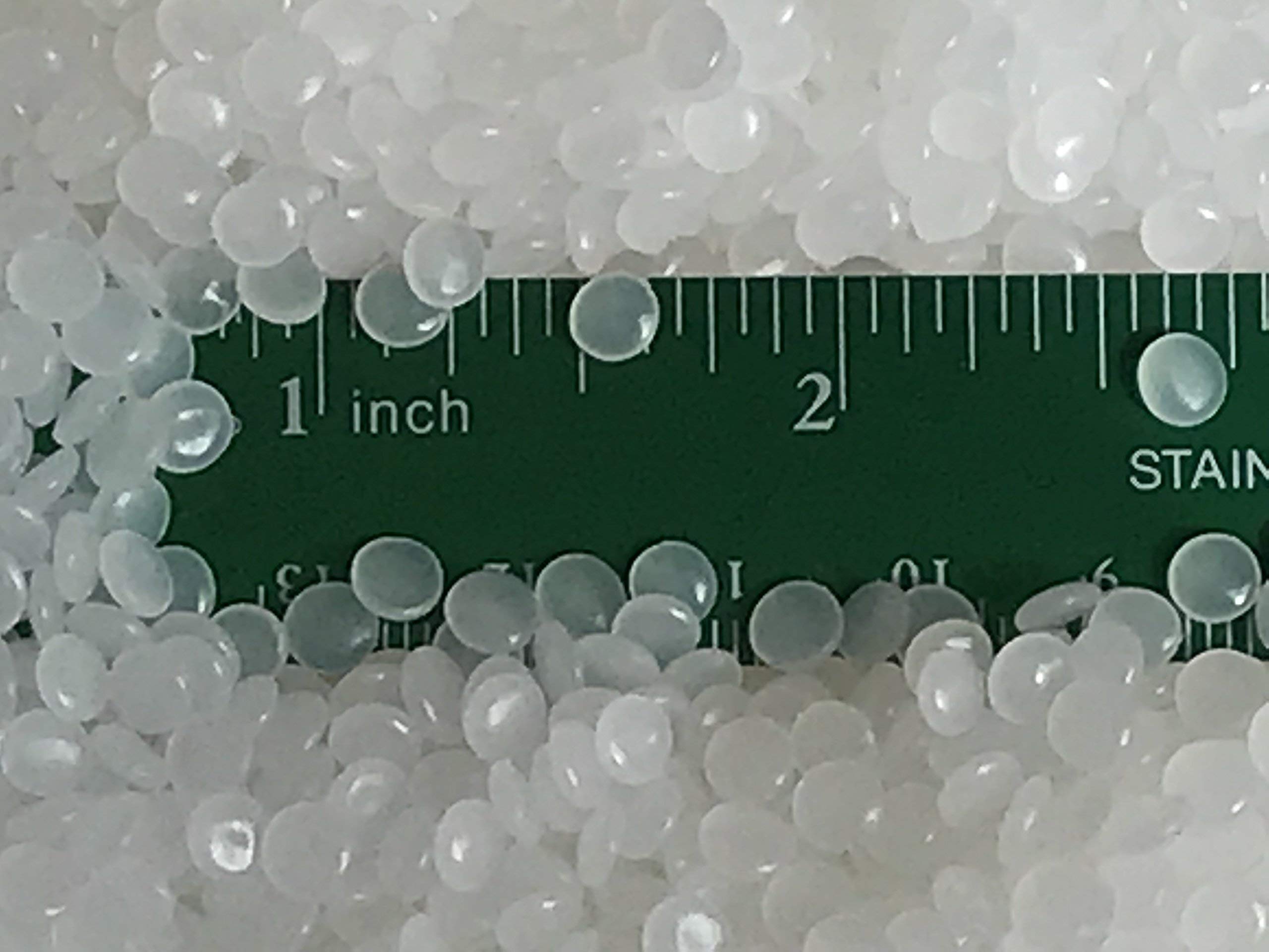 Premium Poly Plastic Pellets for Weighted Blankets - 50 LBS Bulk Box | High Quality USA-Made Pellets for Rock Tumbling, Doll Stuffing & Craft Filling | Perfect for DIY Projects, Sensory Toys and Home Decor