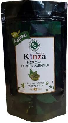Kinza Herbal Dark Brown Henna Natural Hair Dye - 100% Pure & Chemical-Free (100g) | Safe Hair Coloring for Men & Women | Perfect for At-Home Hair Treatment & Gray Coverage