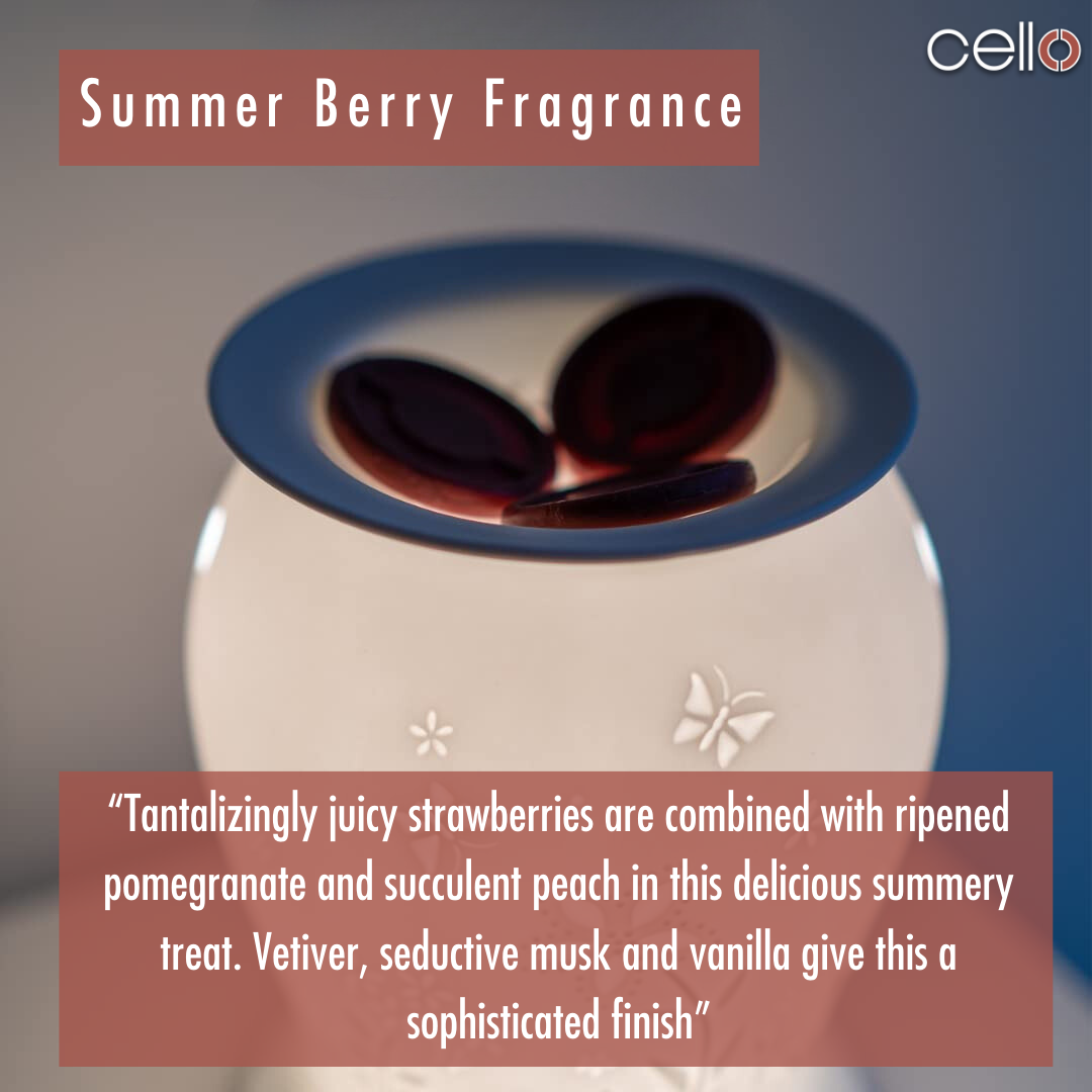 Premium Cello Wax Medallions - Summer Berry Scented Wax Melts for Home Fragrance | Perfect for Aromatherapy, Relaxation & Gift Giving