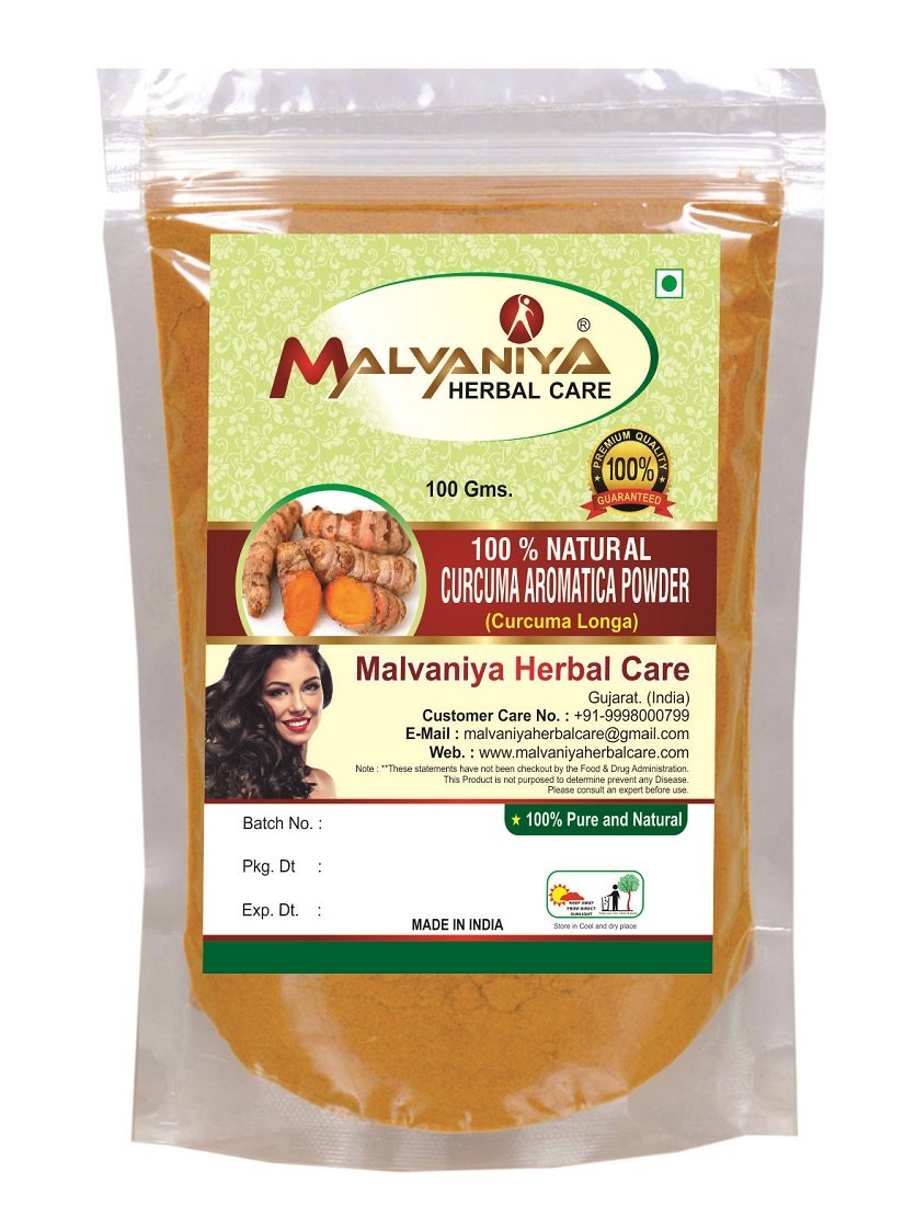 100% Pure Natural Turmeric Root Powder (Curcuma Longa) - 100g (0.22 LB) for Cooking, Skincare & DIY Beauty - USDA Organic, Gluten-Free, Non-GMO for Healthy Lifestyle & Ayurvedic Remedies