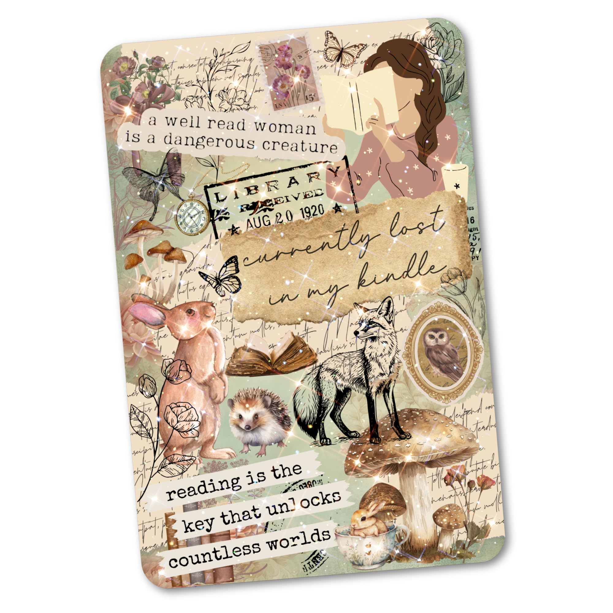 Clear Back Cover Insert for Kindle Paperwhite 11th Generation | Bookish Kindle Decor Sticker | Perfect Booktok Gift for Women & Readers | Ideal for Reading, Travel & Book Lover Accessories
