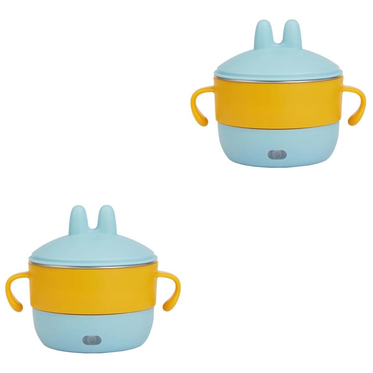 MAGICLULU 2 Pack Baby Feeding Bowls with Detachable Design - BPA-Free Toddler Food Containers for Snacks, Cereal & Puree | Perfect for Home, Travel & Daycare Use