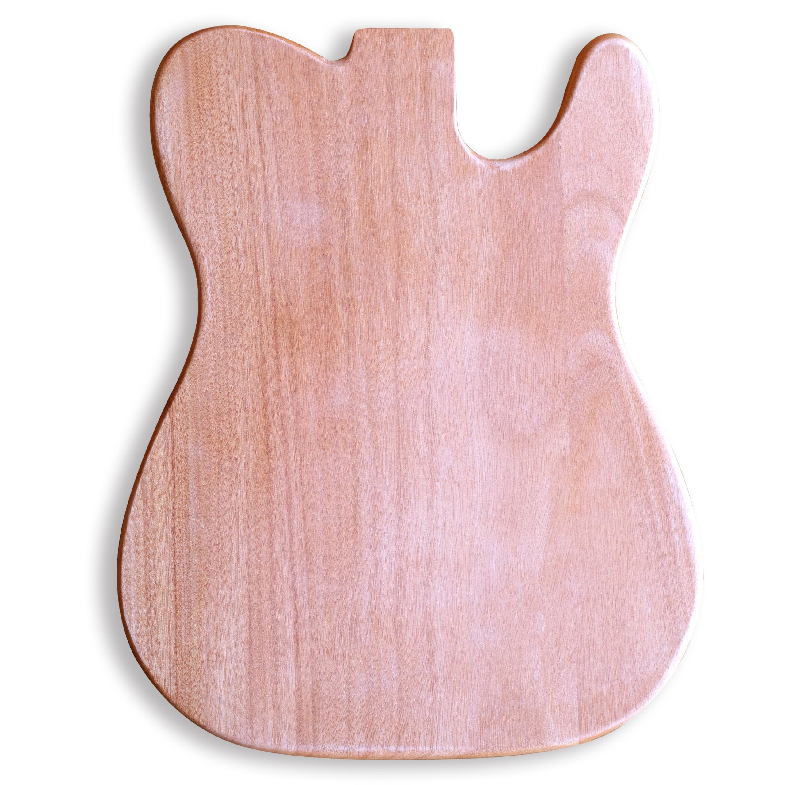 Left-Handed Unfinished Guitar Body - Okoume Wood Made for DIY Electric Guitar Builders | Perfect for Custom Guitar Projects & Home Luthier Workshops