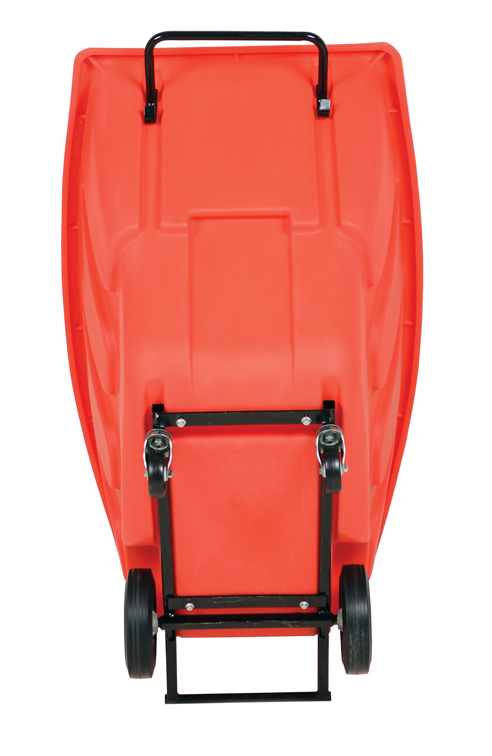 Vestil TDT-100-LD-RED 1 Cubic Yard Plastic Light Duty Tilt Truck with 850 Lb Capacity - Red | Ideal for Warehouse, Factory & Home Moving