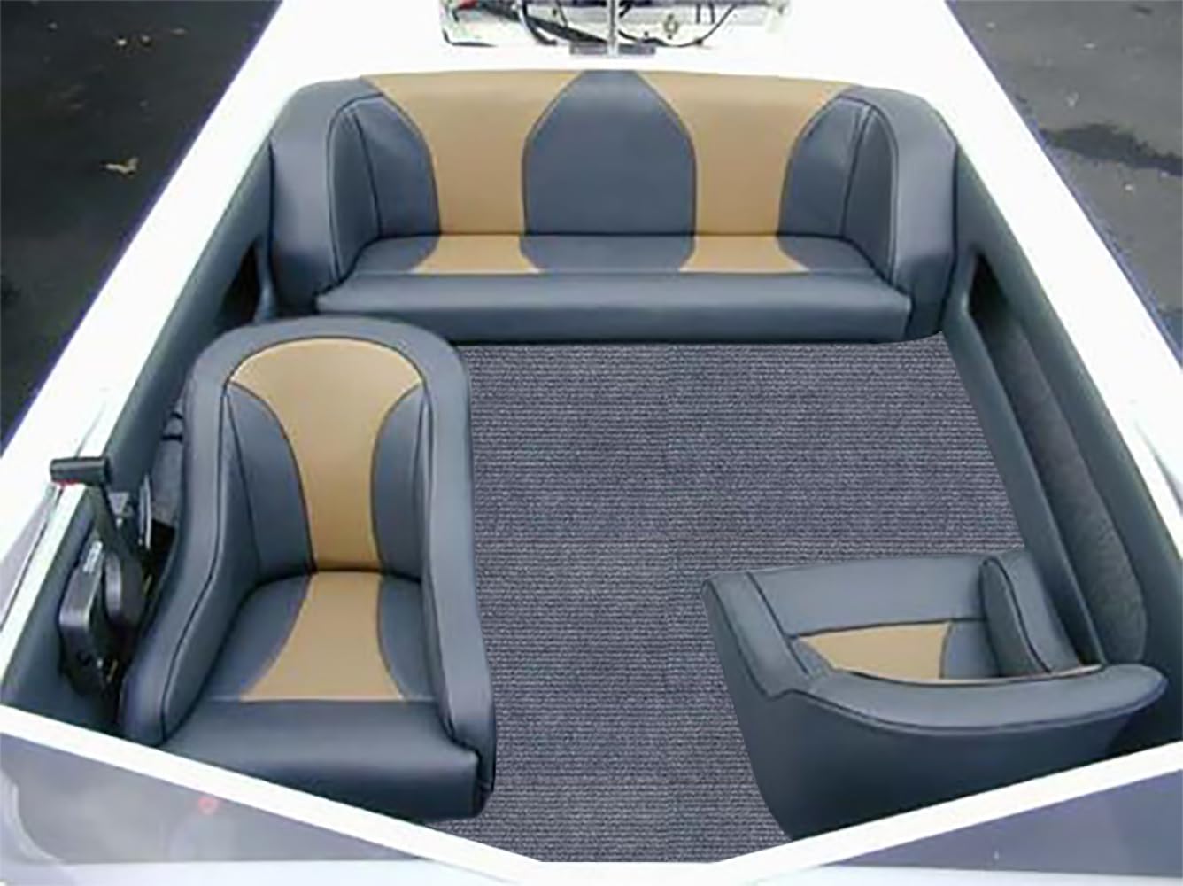 2.9 ft x 7.8 ft Self-Adhesive Marine Boat Carpet - Waterproof, Cuttable & Easy to Clean - Perfect for Boats, Outdoor Decks, Indoor Passageways & Marine Applications