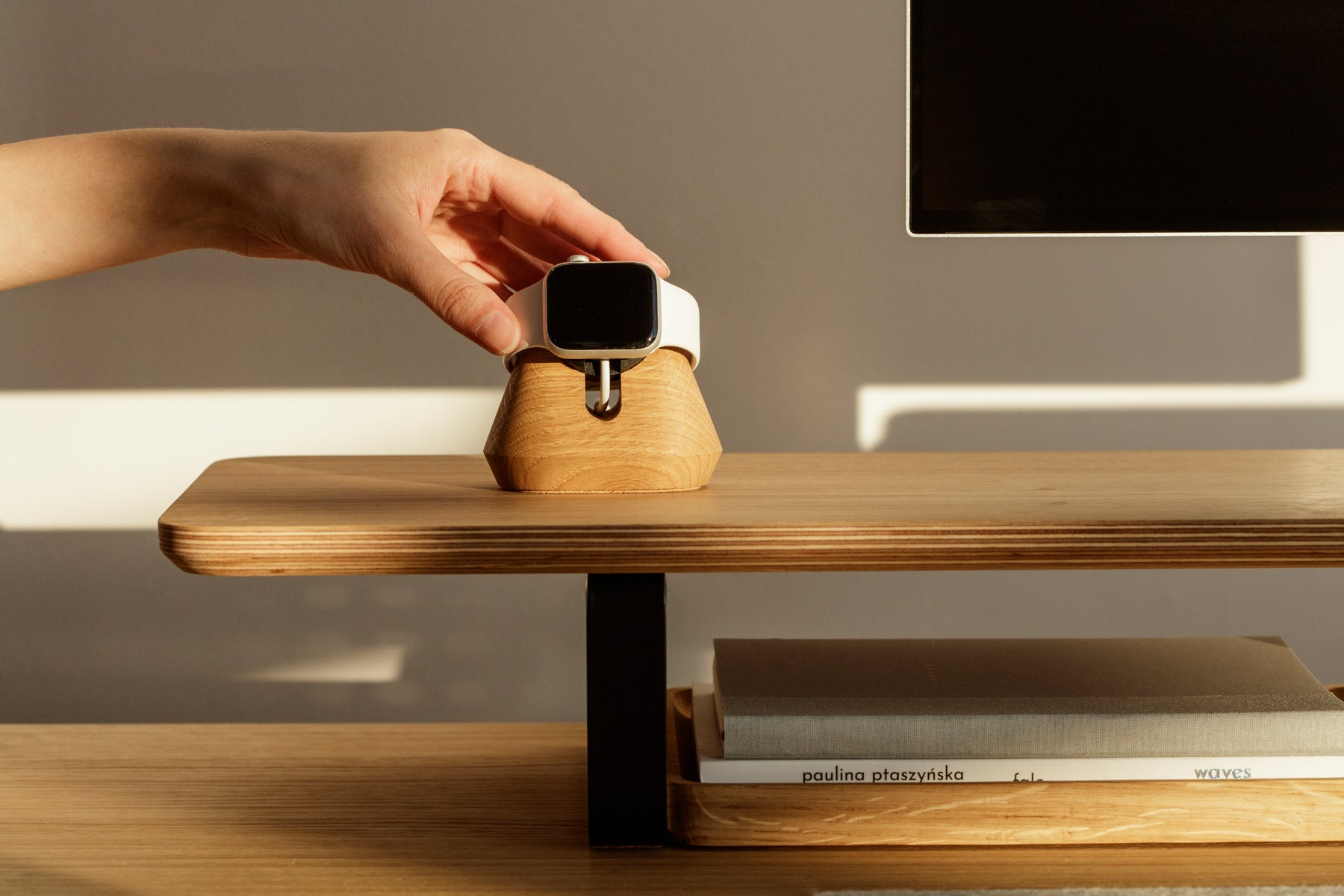 Magnetic Charging Stand for Apple Watch - Portable & Fast Charging Dock for Apple Watch Series 9/8/7/6/SE - Perfect for Nightstand, Office Desk, and Travel Use