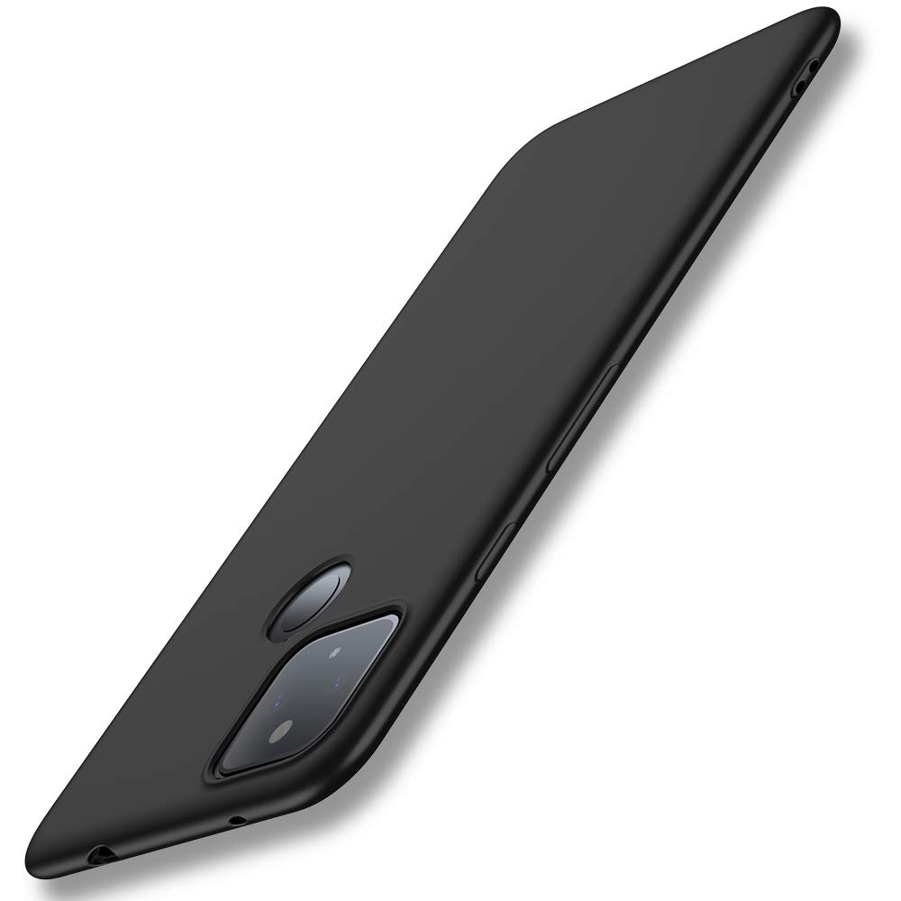 Google Pixel 4a 5G Case Slim Fit - Ultra-Thin Soft Flexible TPU Matte Finish Protective Cover with Enhanced Grip - Ideal for Everyday Use and Travel - Black