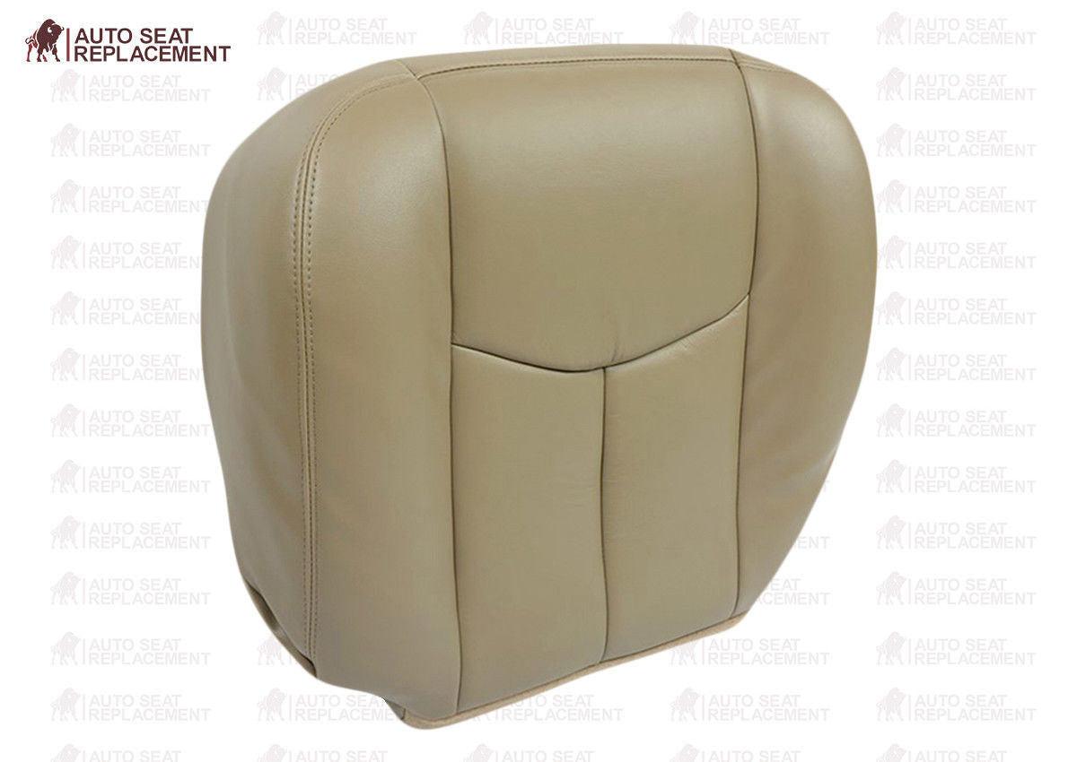 2003-2006 Chevy Silverado Avalanche GMC Sierra Tan Leather Seat Covers | Custom Fit Truck Seat Protectors for Comfort & Style | Perfect for Road Trips & Daily Commutes