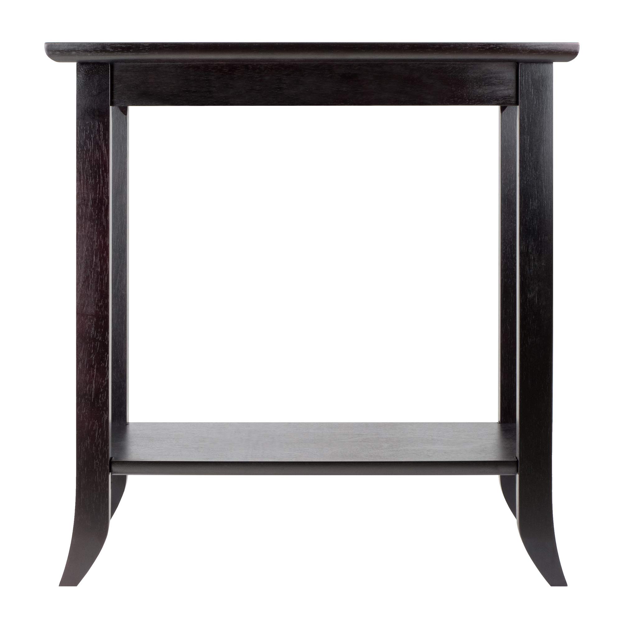 Winsome Genoa 2-Piece Occasional Table Set with Clear Tempered Glass Top - Perfect for Living Room, Bedroom or Office Decor