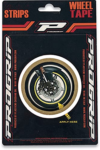 Pro Grip 5025 High Visibility Fluorescent Orange Wheel Rim Tape - Durable Reflective Rim Stripe for Motorcycle, Bicycle & ATV Wheels - Perfect for Night Riding & Safety Enhancement