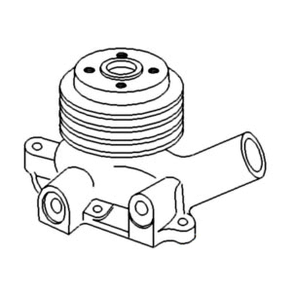 RAParts S.57747 Water Pump Assembly with Pulley - Compatible with Case IH Tractors & Farm Equipment | Durable Replacement for Agricultural Machinery Maintenance