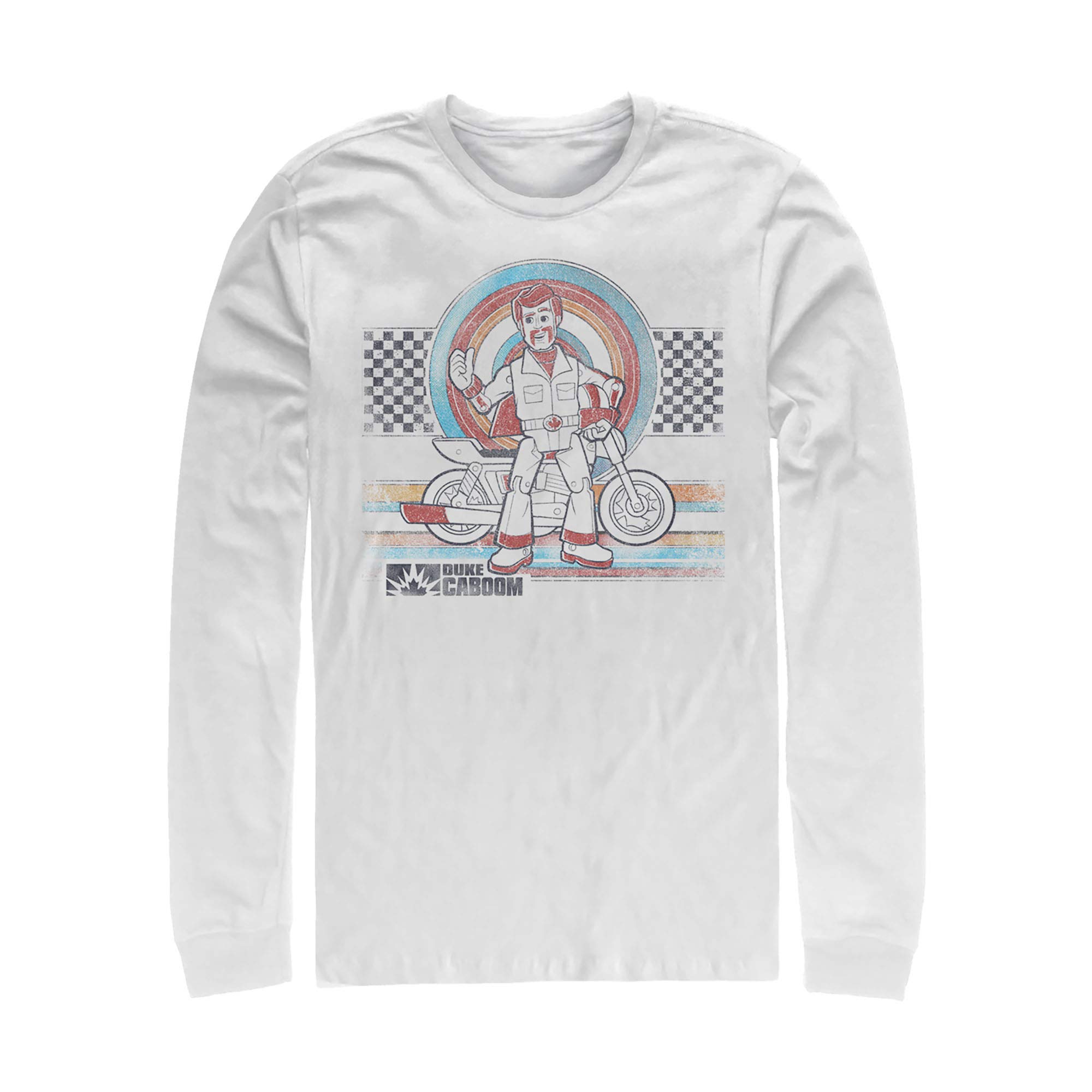 Men's Toy Story Caboom Retro Graphic Long Sleeve T-Shirt - Vintage Disney Pixar Movie Tee for Casual Wear & Fan Collectors