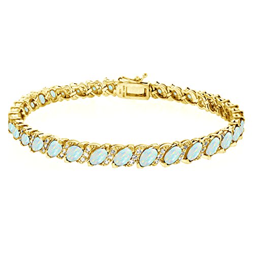 Synthetic Opal - Gold Flashed