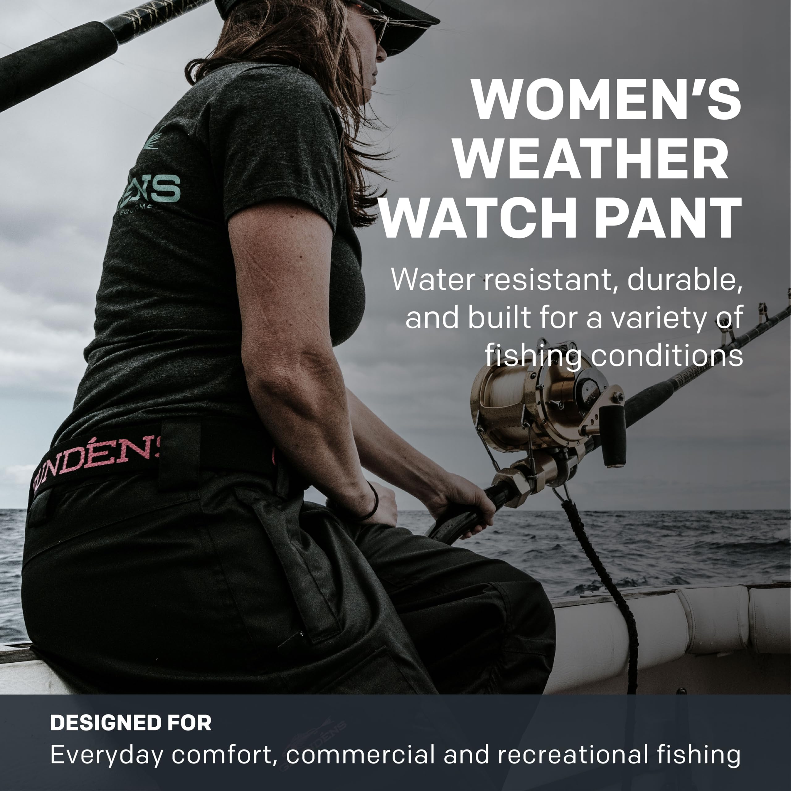 Grundéns Women's Weather Watch Pant - Waterproof & Stain-Resistant Fishing Pants for Outdoor Adventures | Perfect for Hiking, Boating & Rainy Day Activities