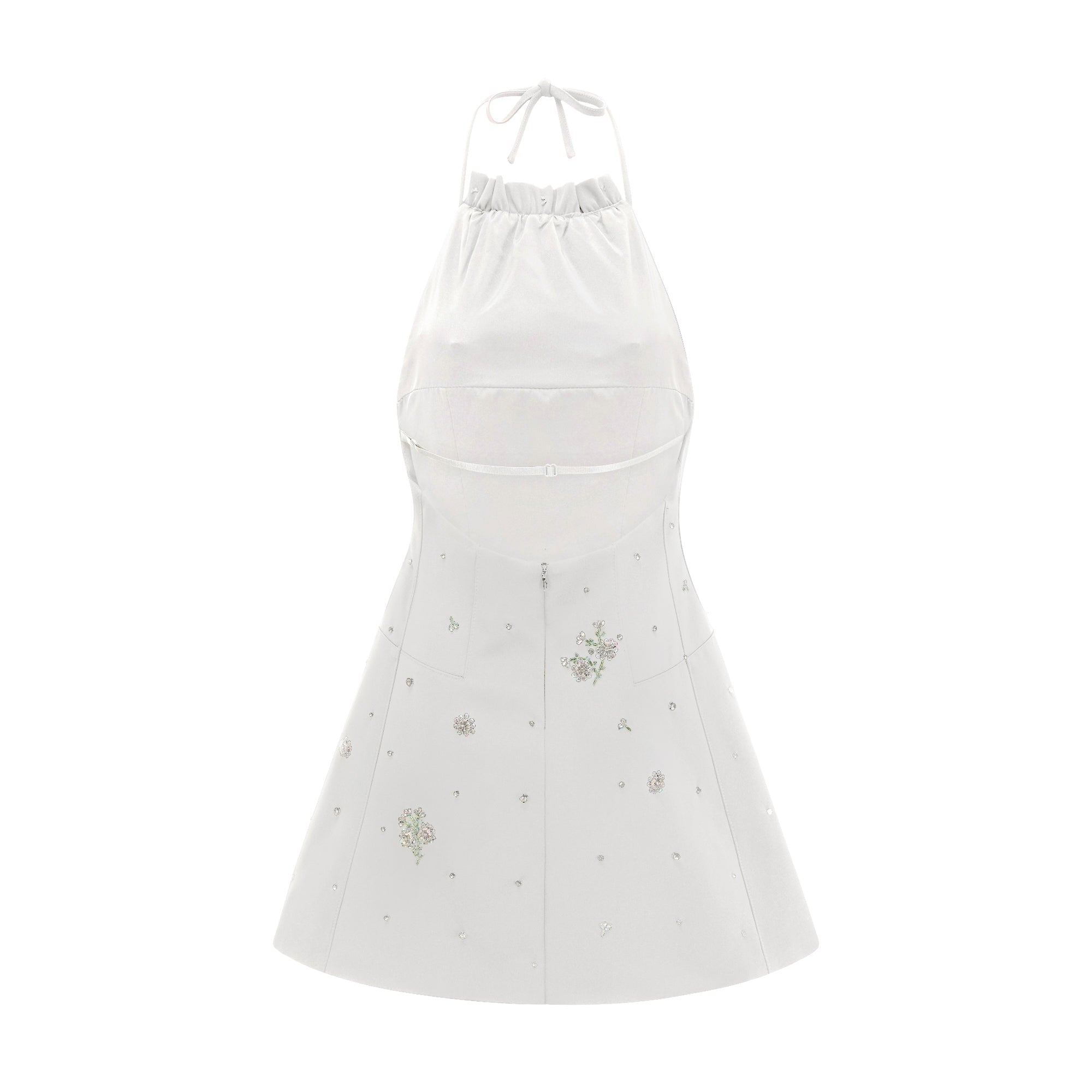 Ariane Crystal Embellished Scoop Back Mini Dress - Elegant Party & Evening Wear for Women