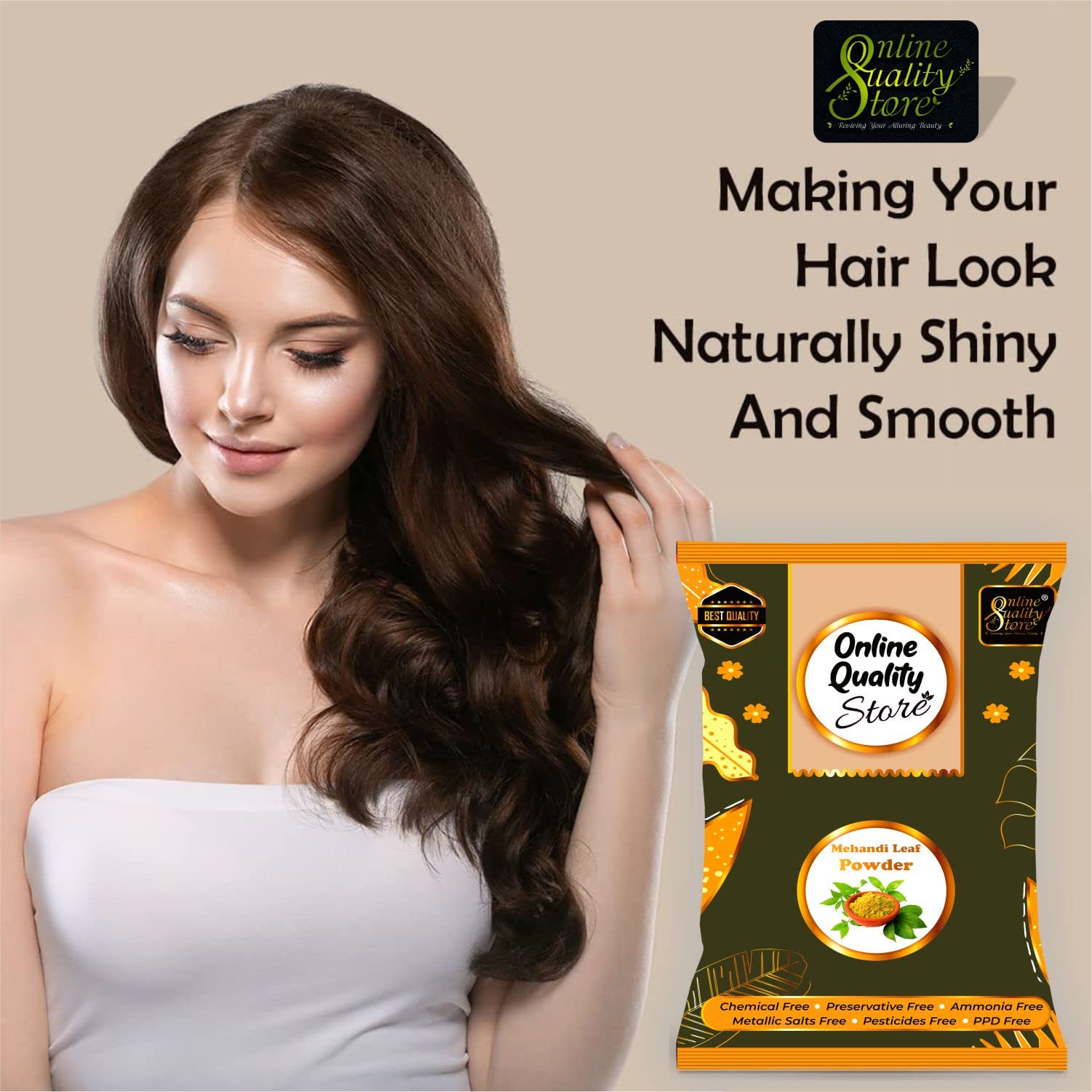 Natural Henna Powder for Hair Color | Lawsonia Inermis | Pure Mehndi Powder 480g | Ammonia-Free & Paraben-Free | Organic Hair Dye | Perfect for DIY Hair Coloring & Natural Hair Care at Home