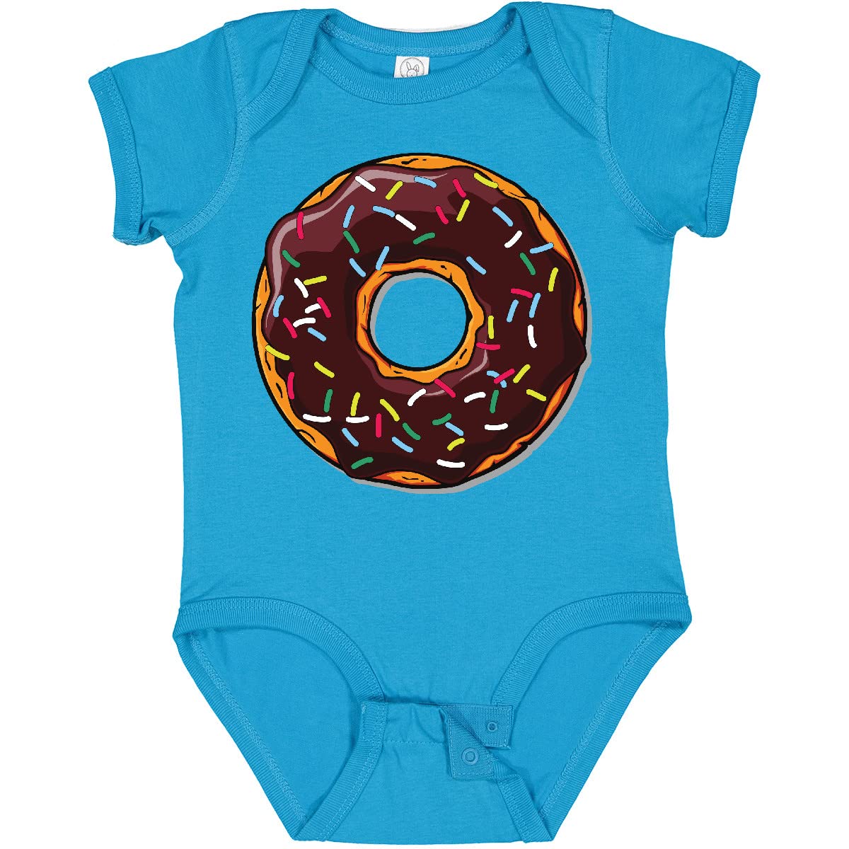 Inktastic Chocolate Donut with Sprinkles Baby Bodysuit - Cute Infant Onesie for Birthday, Photo Shoots & Everyday Wear