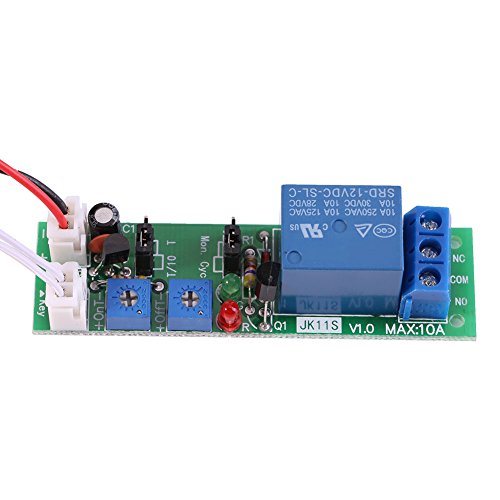 Hilitand DC 5V 12V 24V Programmable Timer Relay Module - High Precision Adjustable Delay Switch (0-120 Minutes) for Home Automation, Industrial Control & DIY Electronics Projects