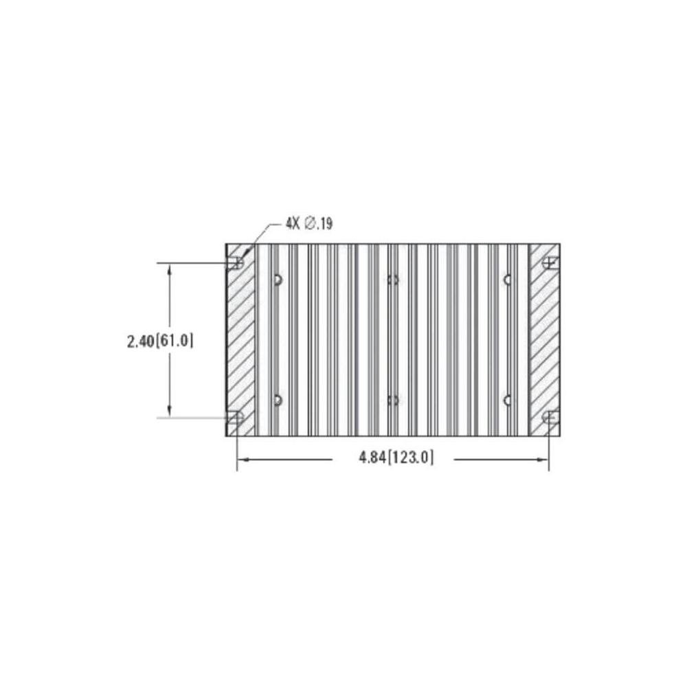 High-Performance Heat Sink 1.0°C/W for DIN Rail Mounting - Perfect for Industrial Electronics Cooling & Thermal Management