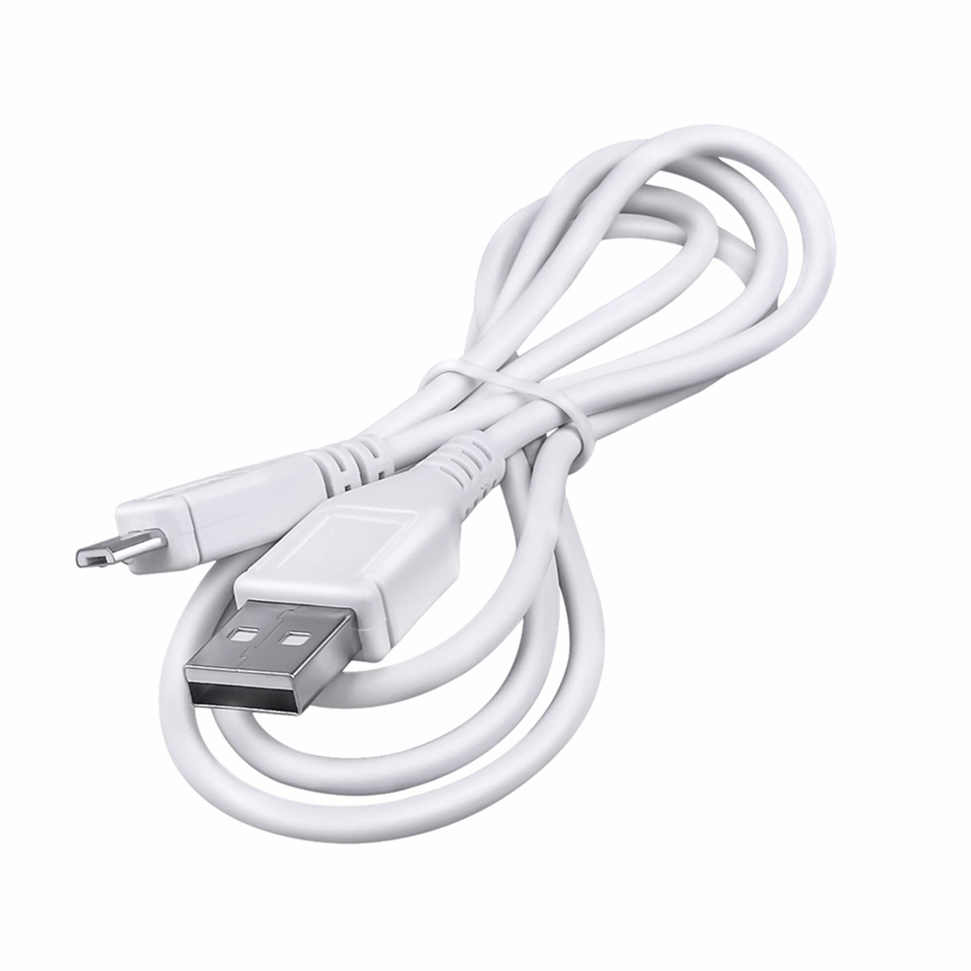 5ft White Micro USB Cable for TDK A08 Bluetooth Speaker - PC Laptop Charger Replacement - Outdoor Travel Use